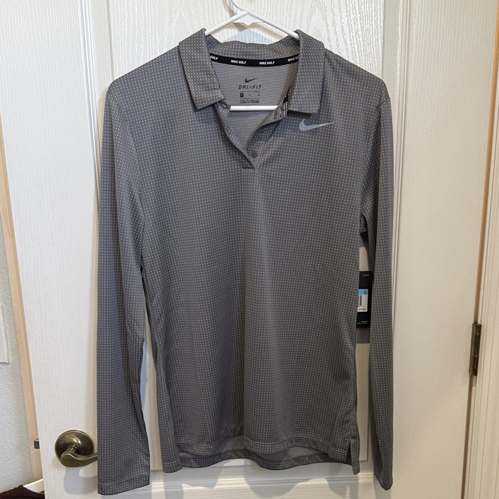 Nike Women’s Dark Gray Dri-FIT Golf Polo Shirt